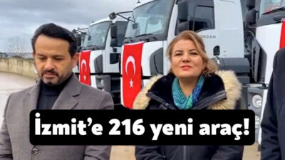 İzmit Belediyesi satın aldığı araçların modern hayvan pazarında müdürlüklere dağıtımını