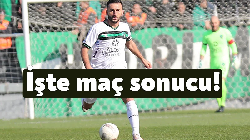 Manisa FK Kocaelispor maçı sona erdi