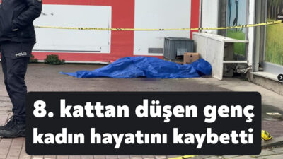 Kocaeli'nin Gebze ilçesinde 35 yaşındaki Şerife İşibil, 8. kattan düşerek