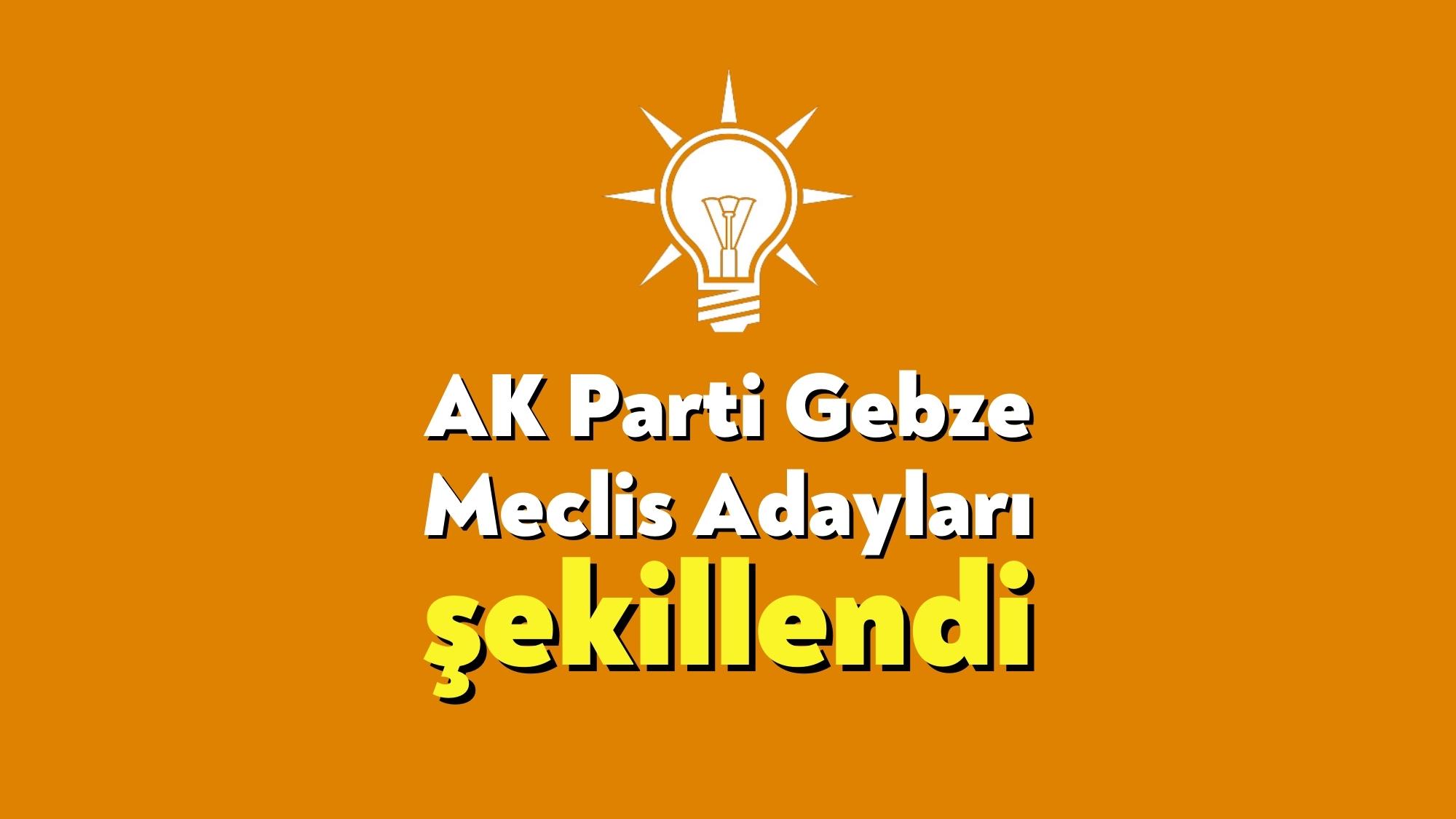 AK Parti Gebze Meclis adayları şekillendi