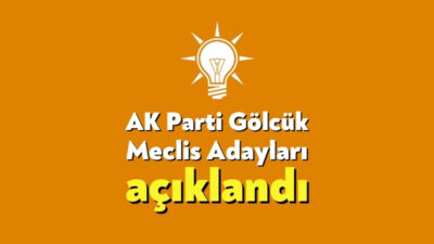 AK Parti Gölcük belediye meclis üyesi aday listesi belli oldu.