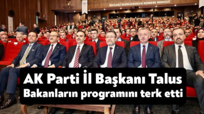 AK Parti Kocaeli İl Başkanı Şahin Talus, Tarım ve Orman