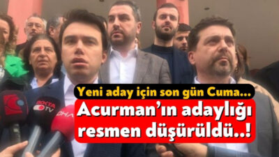 CHP Başiskele Belediye Başkan adayı Anıl Acurman’ın ilçe başkanlığından gerekli