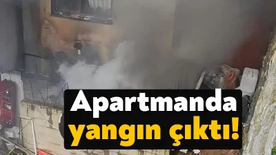 Kocaeli'nin Gebze ilçesinde apartmanın birinci katında bulunan evde çıkan yangın