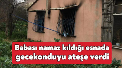 Kocaeli’de bir gecekonduda babası namaz kıldığı esnada çakmakla oynayan 5