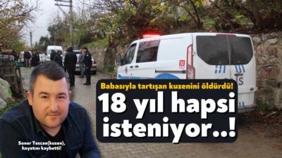 Kocaeli'nin İzmit ilçesinde babasıyla tartışan kuzenini tabanca ile 5 el