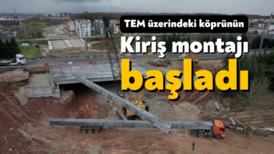 Köseköy Alikahya Stadyum bağlantı yolu kapsamında TEM Otoyolu üzerindeki menfez