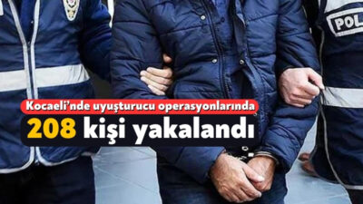 Kocaeli'de polis ve jandarma ekiplerinin son bir haftada yaptığı uyuşturucu