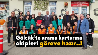 Gölcük Belediyesi'nin desteklediği Gölcük Arama Kurtarma Derneği GESOTİM ekibi, AFAD