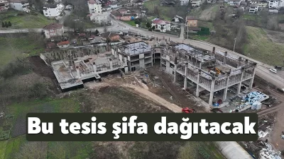 Kocaeli’nin Başiskele ilçesinde projelendiren termal tesiste çalışmalar tüm hızıyla sürerken