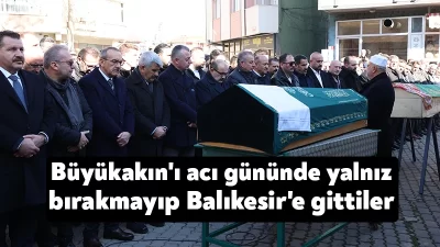 Kocaeli Büyükşehir Belediye Başkanı Tahir Büyükakın'ın kayınpederi Burhan Koca'nın cenazesi