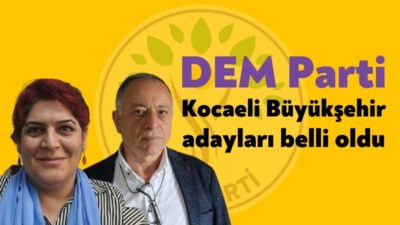 DEM Parti Kocaeli Büyükşehir Belediyesi Eş Başkan adayları Hasan Özgüneş-