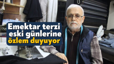 Kocaeli'de 66 yaşındaki terzi İsmet Özpınar, hazır giyim sektörünün hızla
