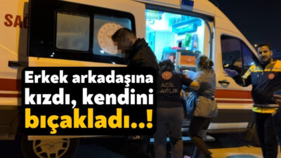 Kocaeli’nin İzmit ilçesinde bir kadın, tartıştığı erkek arkadaşına sitem ettiği