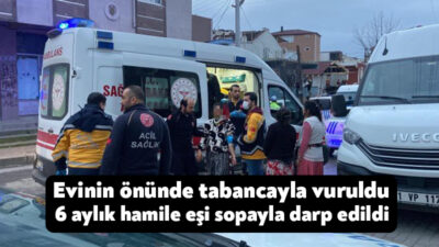 Kocaeli’nin Gebze ilçesinde evinin önünde tabancalı saldırıya uğrayan şahıs ve
