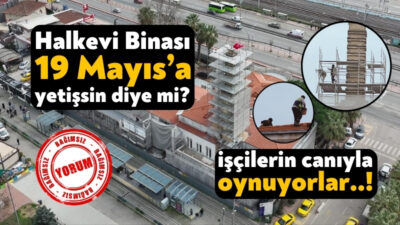 Restorasyon çalışmalarının devam ettiği tarihi Halkevi Binası'nın 19 Mayıs’ta açılması