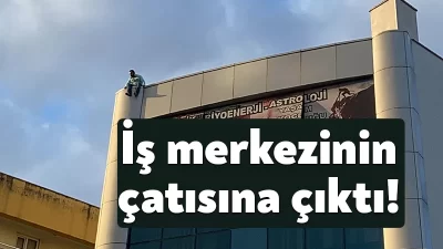 Kocaeli'nin Gebze ilçesinde bir şahıs, iş merkezinin çatısına çıkarak intihar