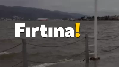Kocaeli'de güne şiddetli fırtına ile başladı. Sabah saatlerinde etkili olan