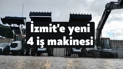 İzmit Belediyesi satın alma sürecini tamamladığı 4 yeni iş makinesi