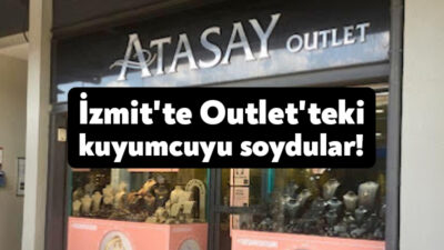 Kocaeli'nin İzmit ilçesinde bir alışveriş merkezindeki ünlü kuyumcu firmasına ait
