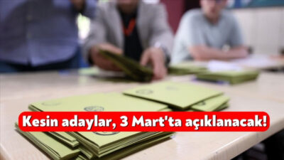 31 Mart'ta yapılacak yerel seçimler için takvim işliyor. Siyasi partiler