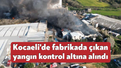 Kocaeli'nin Gebze ilçesindeki kimyasal fabrikasında çıkan yangın kontrol altına alındı.