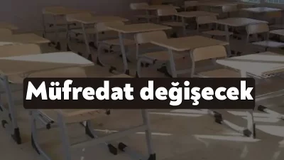Milli Eğitim Bakanı Yusuf Tekin, müfredatın değiştirileceğini söyledi.