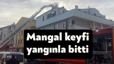 Kocaeli’nin Darıca ilçesinde 3 katlı apartmanın çatı katında daire sakinleri