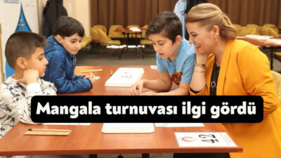 İzmit Belediyesi tarafından düzenlenen mangala turnuvası çocuklardan yoğun ilgi gördü.
