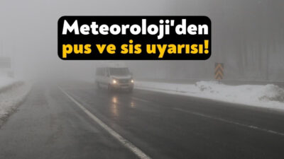 Meteoroloji Genel Müdürlüğü'nden alınan verilere göre; bugün Kocaeli genelinde sisli