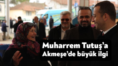 Cumhur İttifakı İzmit Belediye Başkan Adayı Muharrem Tutuş, Akmeşe’de ilgiyle