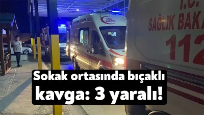 Kocaeli’nin Gebze ilçesinde sokak ortasında meydana gelen bıçaklı kavgada 3