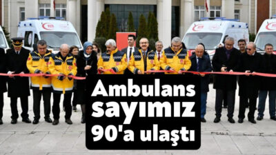 Kocaeli’de vakalara müdahalede hizmet kalitesini yükseltmek amacıyla 4 yeni ambulans