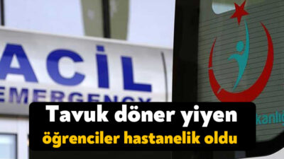 Kocaeli'de okulda tavuk döner yiyerek ayran içen bazı öğrenciler, rahatsızlanarak