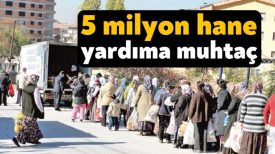 Ekonomik kriz, sosyal yardıma muhtaç sayısında çarpıcı artışa yol açtı.