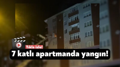 Kocaeli’nin Gebze ilçesinde 7 katlı apartmanın 5’inci katındaki boş bir