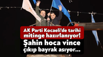 Kocaeli, Cumhurbaşkanı Erdoğan'ı bekliyor. AK Parti Kocaeli İl Başkanı Şahin