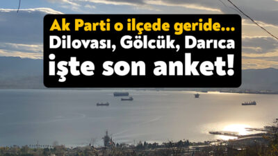 Veri analisti Murat Kızılboğa Kocaeli'nin Dilovası, Gölcük ve Darıca ilçelerindeki
