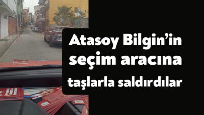 CHP Kocaeli Büyükşehir Belediye Başkan Adayın Atasoy Bilgin'in seçim aracı