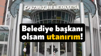 İzmit Belediyesi'nin esnaf borçları ve dün belediye özel kalem müdürlüğüne