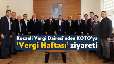 Kocaeli Vergi Dairesi Başkanı Osman Eşgin, Vergi Haftası etkinlikleri kapsamında