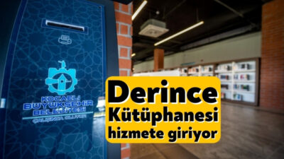 Derince Millet Bahçesi içindeki Büyükşehir’in kütüphanesi gençlerin geleceğine katkı sunacak