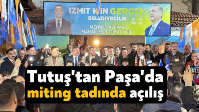 İzmit Belediye Başkan Adayı Muharrem Tutuş, seçim ofislerini açmaya başladı.