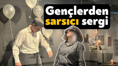 Kocaeli'nin Darıca ilçesinde lise öğrencilerinin toplumsal sorunları ele alan eserleri