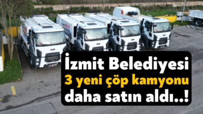 İzmit Belediyesinin araç filosu her geçen gün büyümeye devam ediyor.