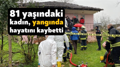 Kocaeli'nin Kartepe ilçesinde tek katlı müstakil evde çıkan yangında mahsur