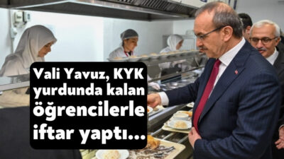 Vali Seddar Yavuz, Kredi Yurtlar Kurumu (KYK) Gebze Öğrenci Yurdunda