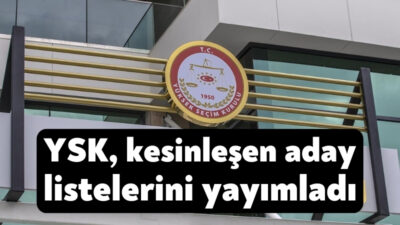 YSK, 31 Mart'ta yapılacak seçimler için kesinleşen aday listelerini internet
