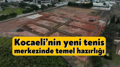 Büyükşehir, dünya standartlarındaki tenis merkezinde hafriyat çalışmalarına devam ediyor