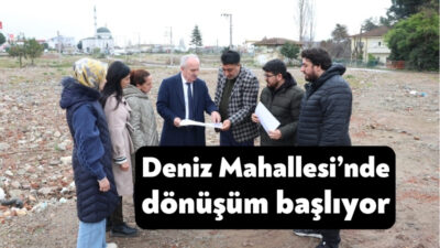 Derince Belediye Başkanı Zeki Aygün, Deniz Mahallesi Makasbaşı mevkiinde yapılacak
